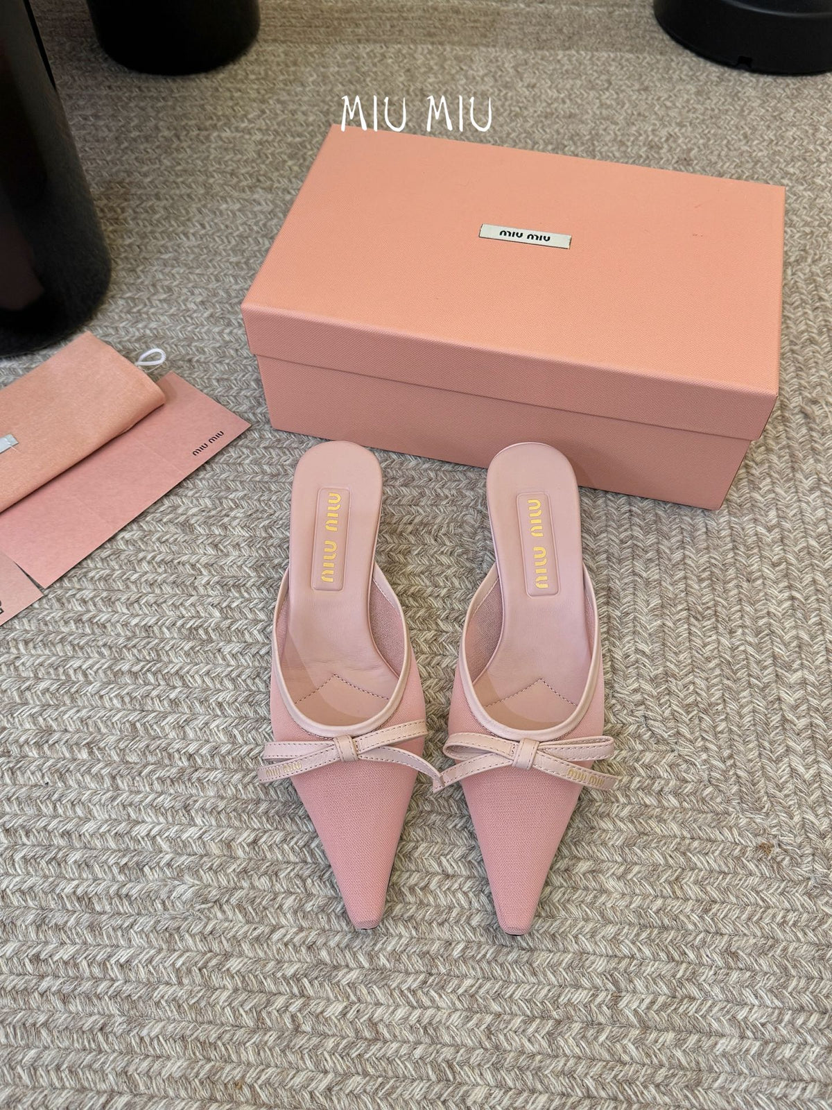 Miu Miu 2026 Pointed Toe High Heels Shoe 45mm Mesh 970396