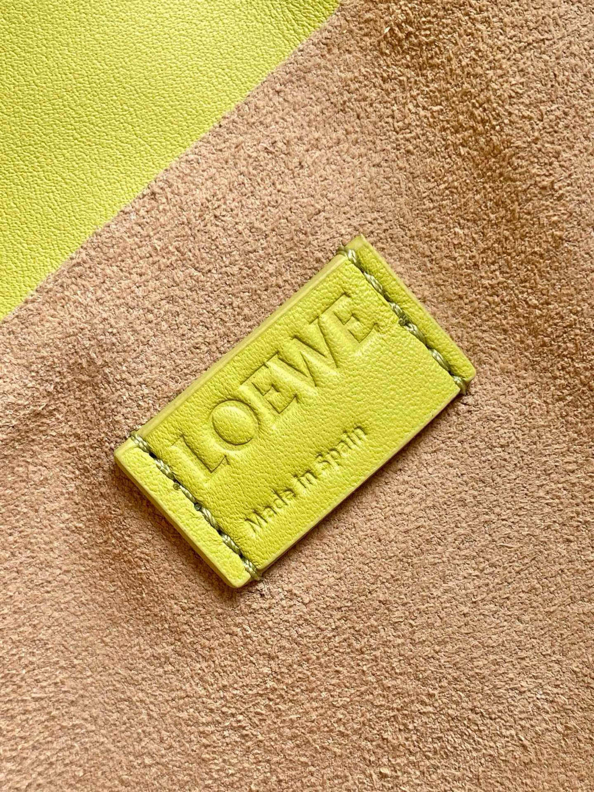 Loewe 2025 Flamenco Lucky 30cm Bag Meadow Green Nappa Calfskin 274605