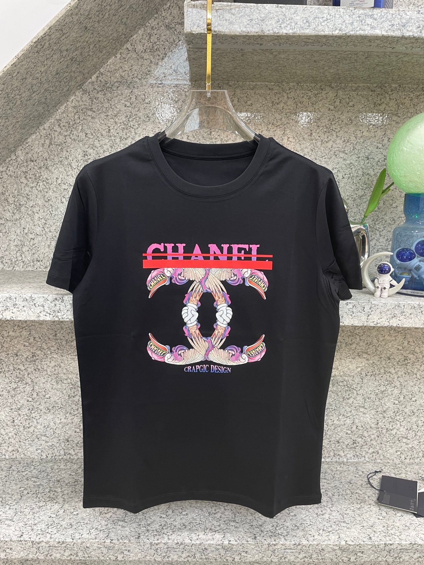 CC 2026 Short-Sleeve T-Shirt Pink Beige Cotton 472260