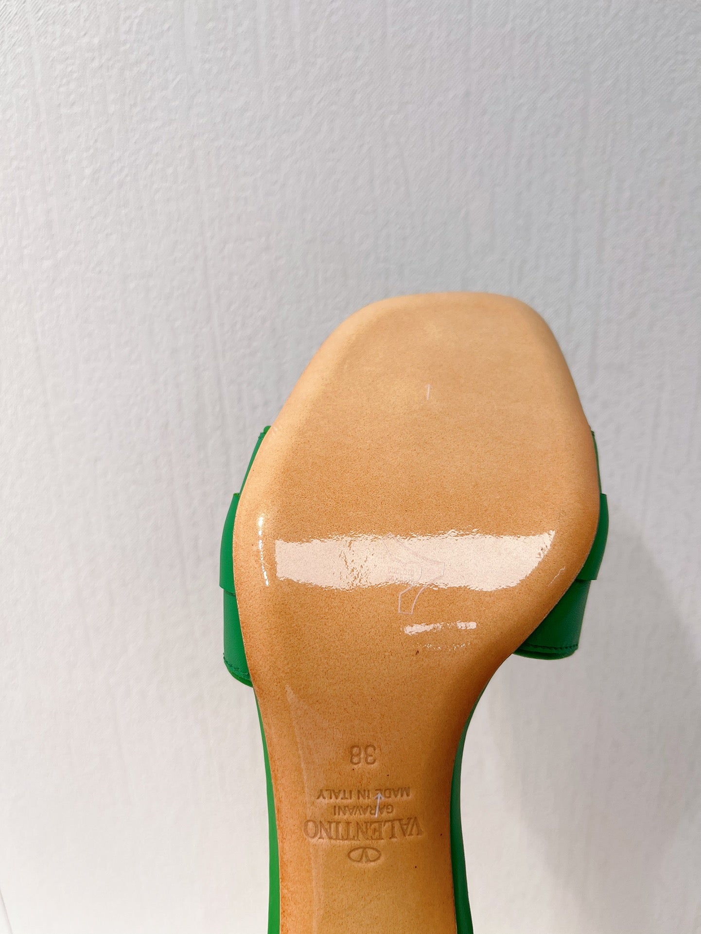 VT Leather Mules Green Cowhide 292869