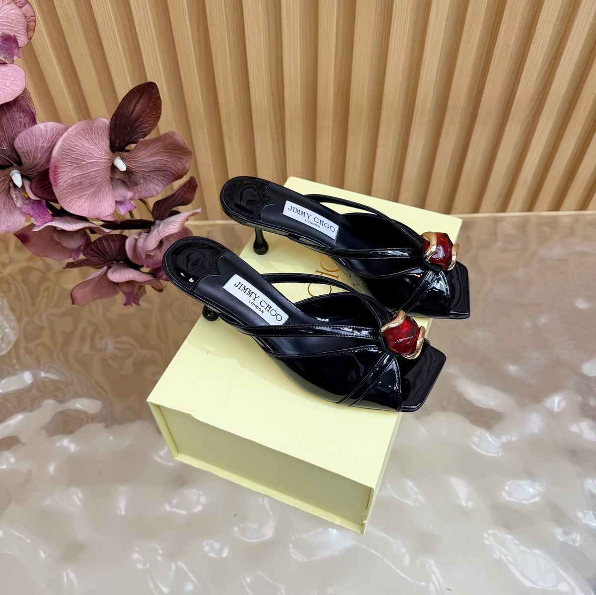 Jimmy Choo 2026 Brigitte Sandals Patent Leather 949774