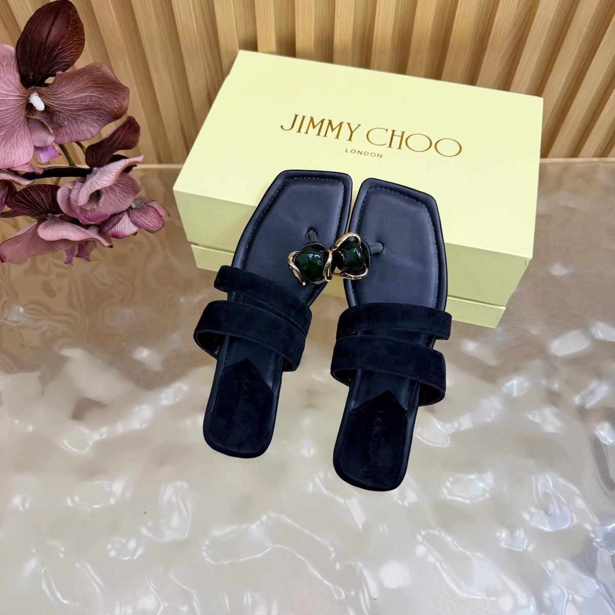 Jimmy Choo 2026 Flat Sandals Suede 949782