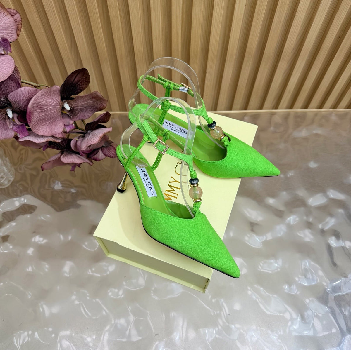 Jimmy Choo 2026 Lauri Slingback 65mm Suede Leather 949800