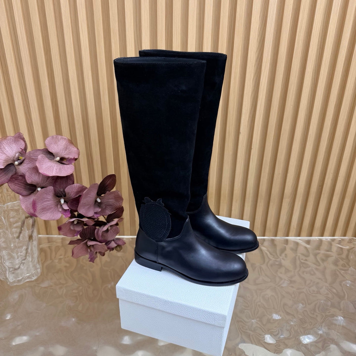 Dior 2026 Knee-High Boots Suede Leather 955993