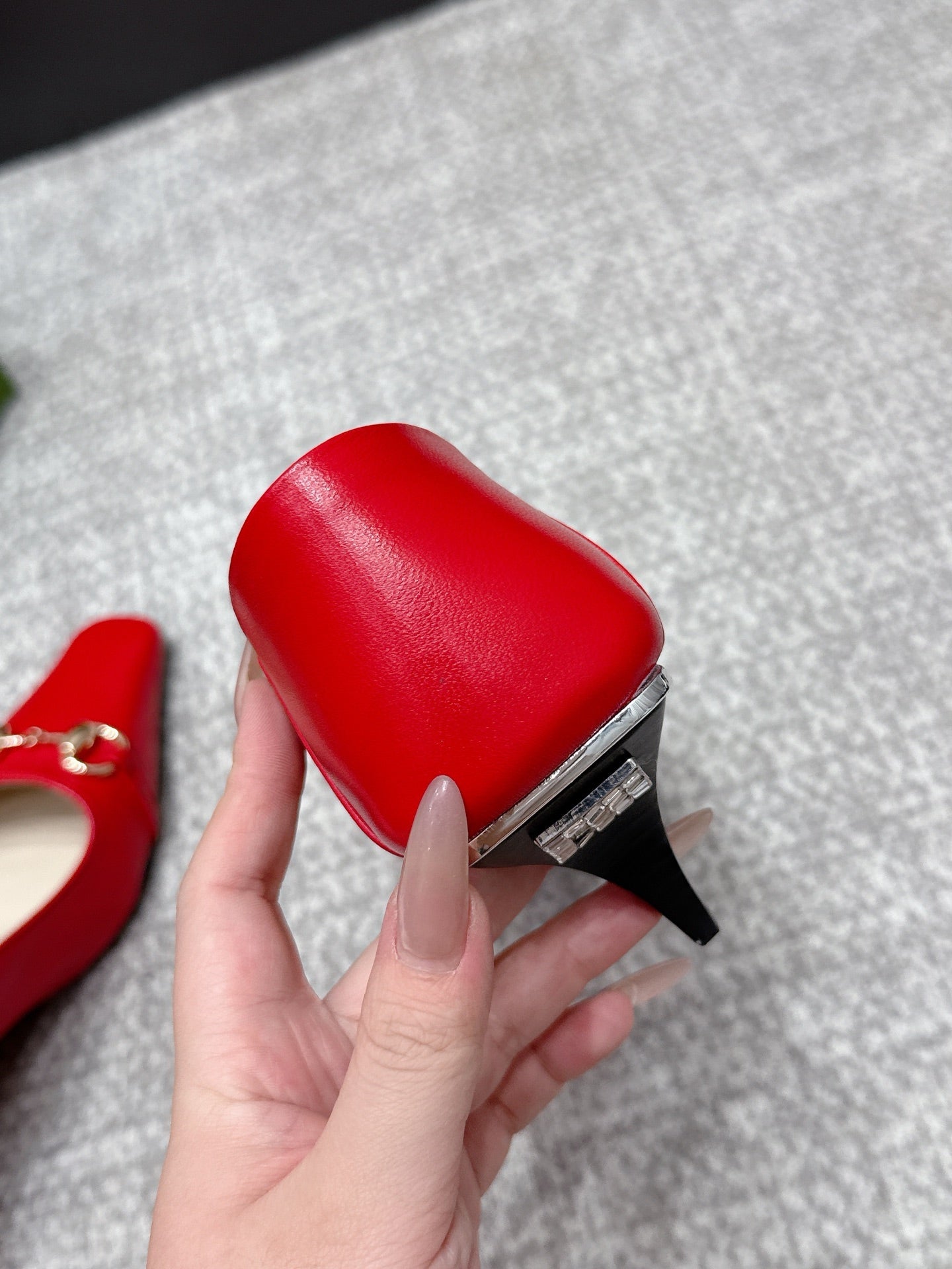 Gucci 2026 Pump 55mm Red Sheepskin