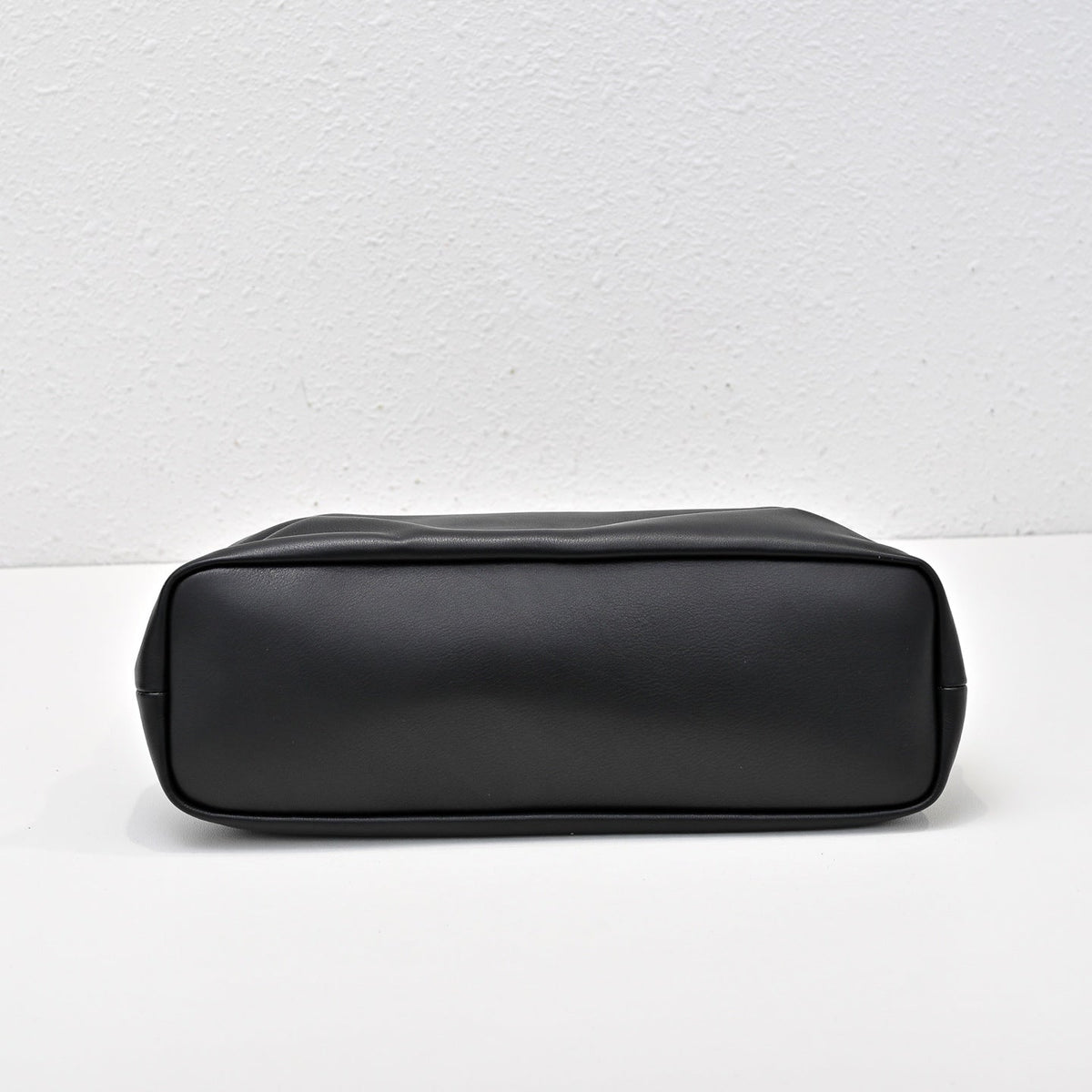 The Row Agnes Tote Bag 30cm Black Leather