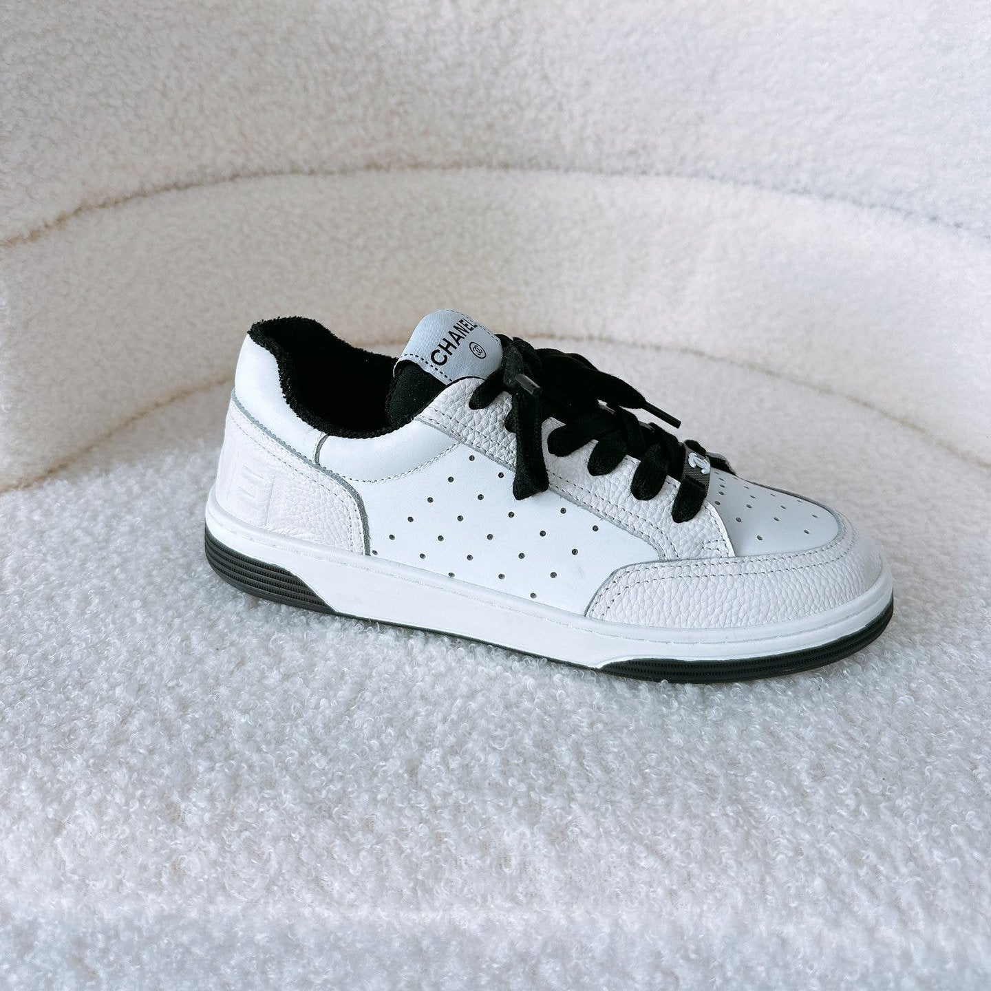 CC Sneaker In Black Cowhide 144509