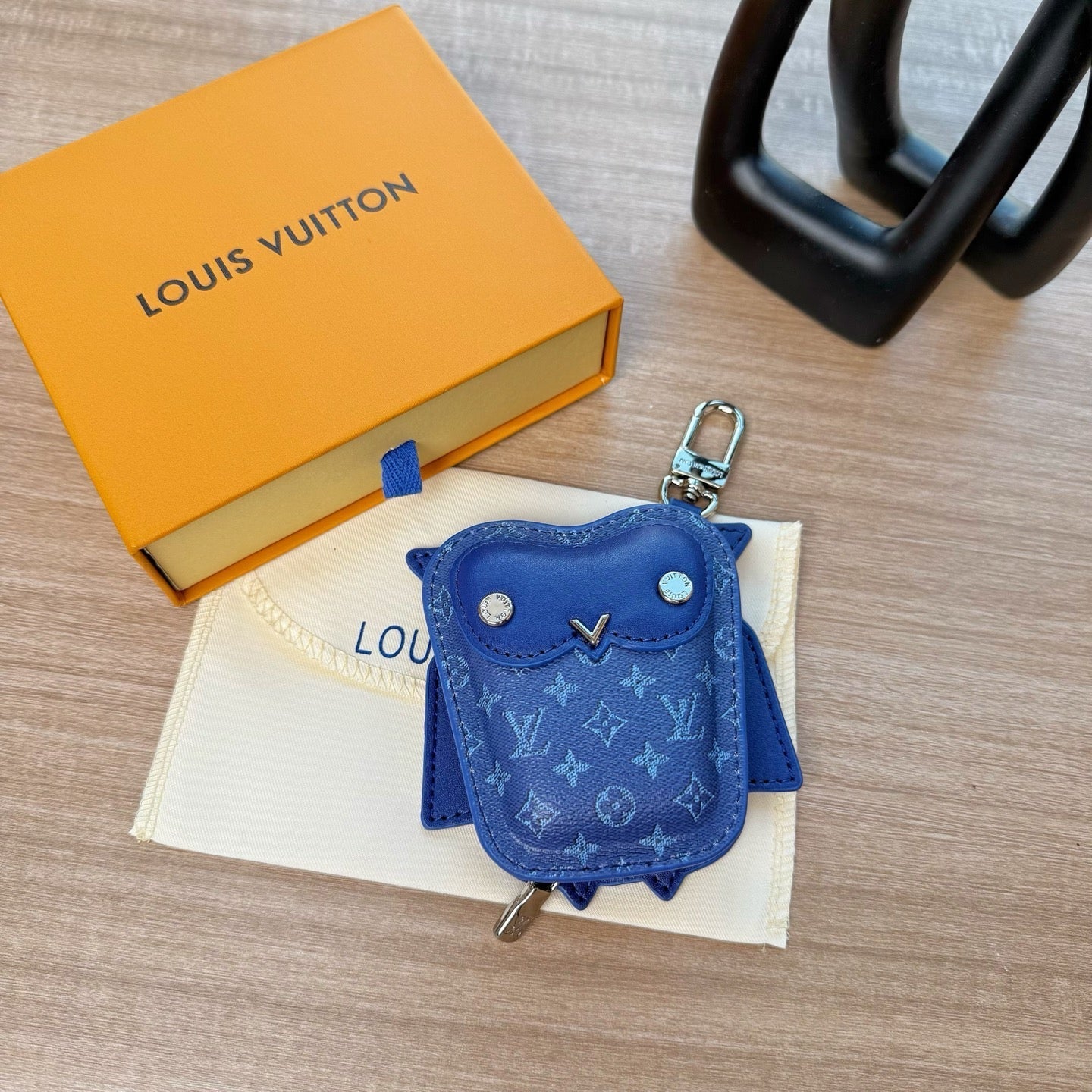 LV Owl Charm Canvas