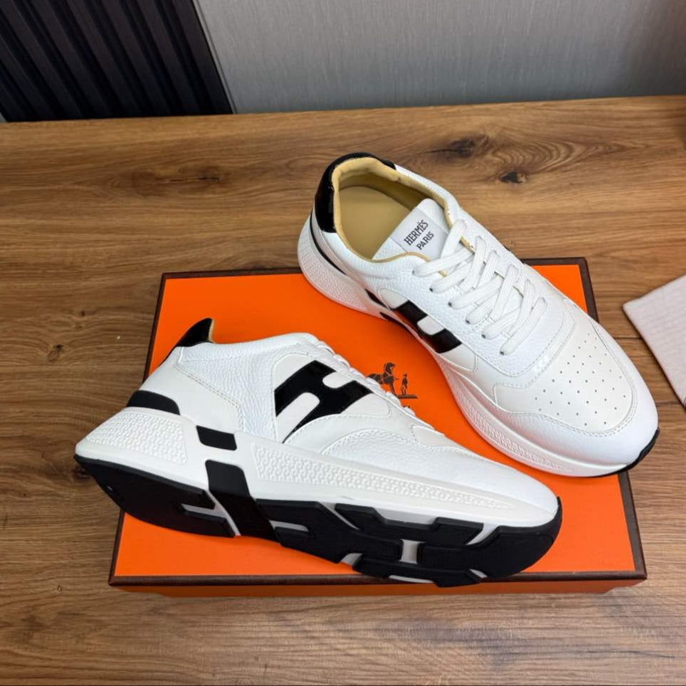 HM Men's Sneaker White Cowhide 519231