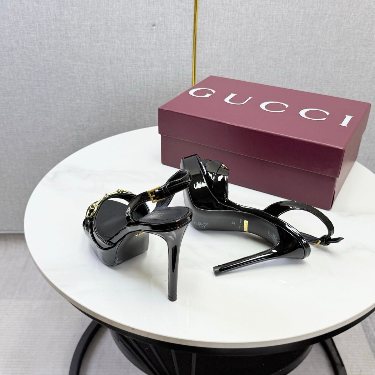 Gucci 2026 Donna Platform Sandal 120mm Leather 973321