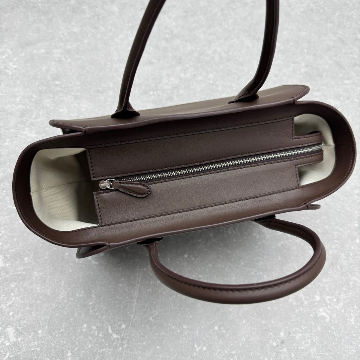 The Row 2025 Marlo  Bag Chocolate Leather
