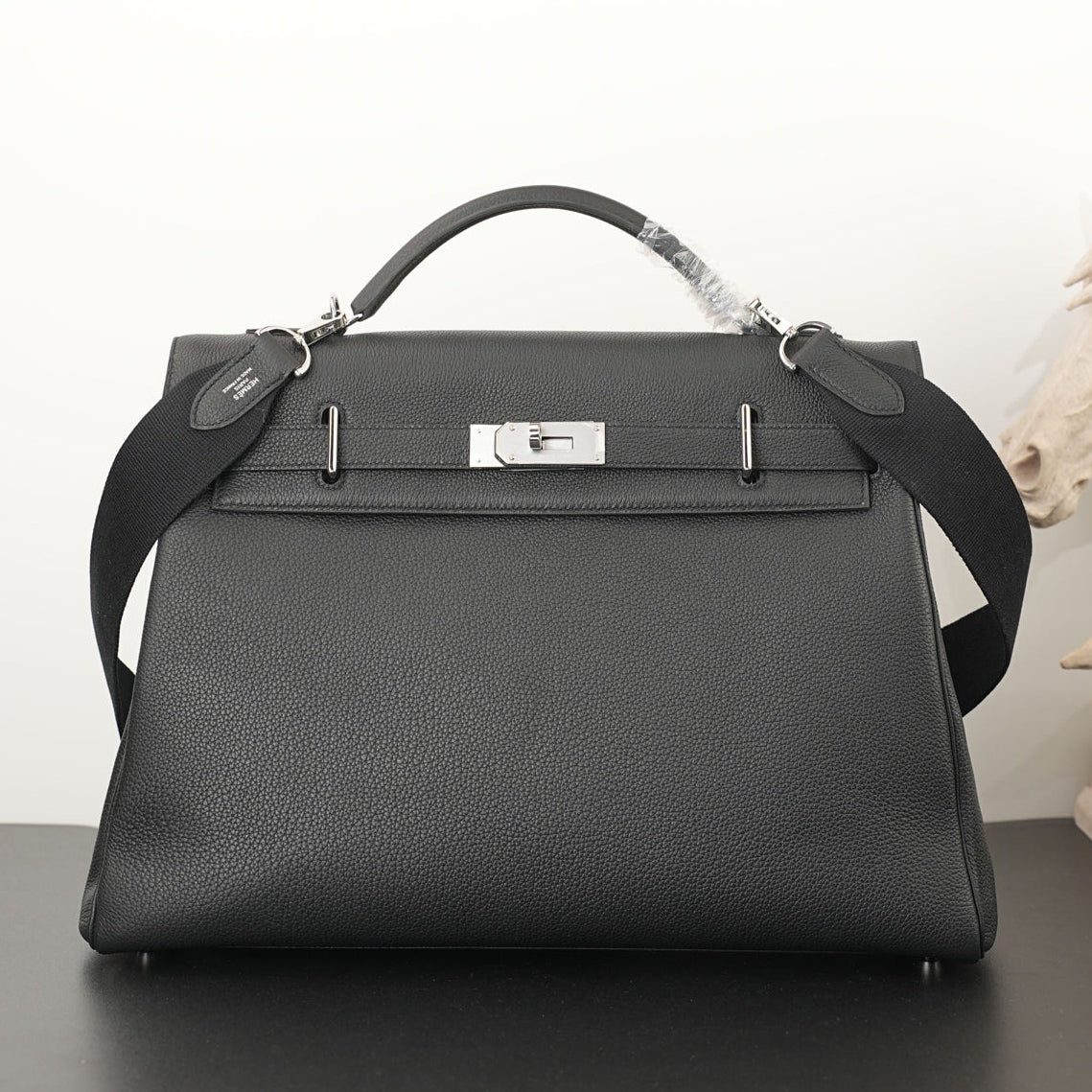 Hermes 2026 Maxi Kelly 42cm Bag Black Togo Leather 284505