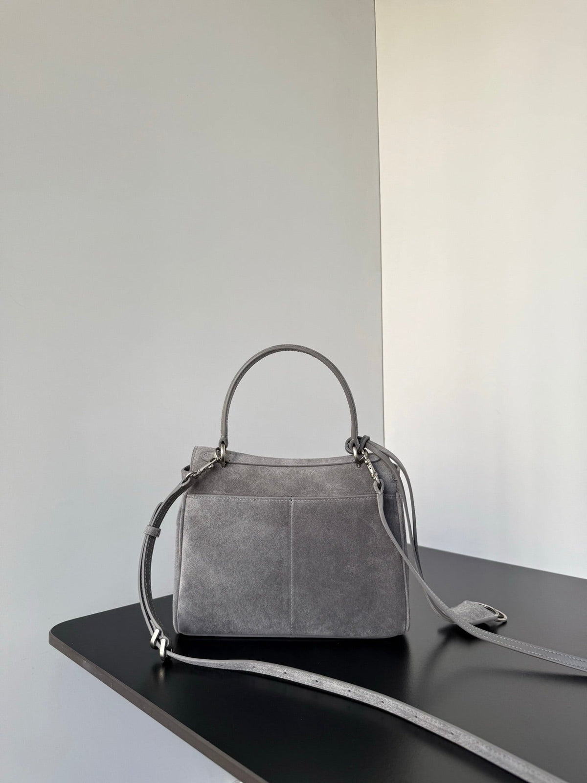 Balenciaga 2026 Rodeo Bag Silver Buckle Suede Leather
