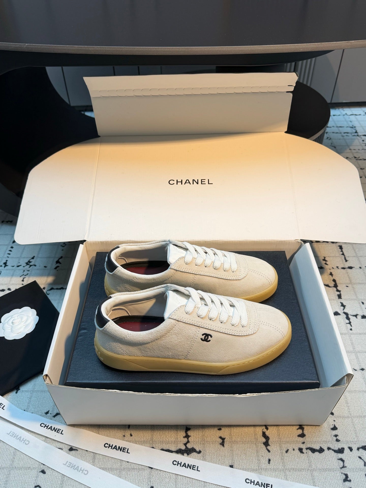 Chanel 2026 Training Sneakers Cow Suede Sheepskin 829180