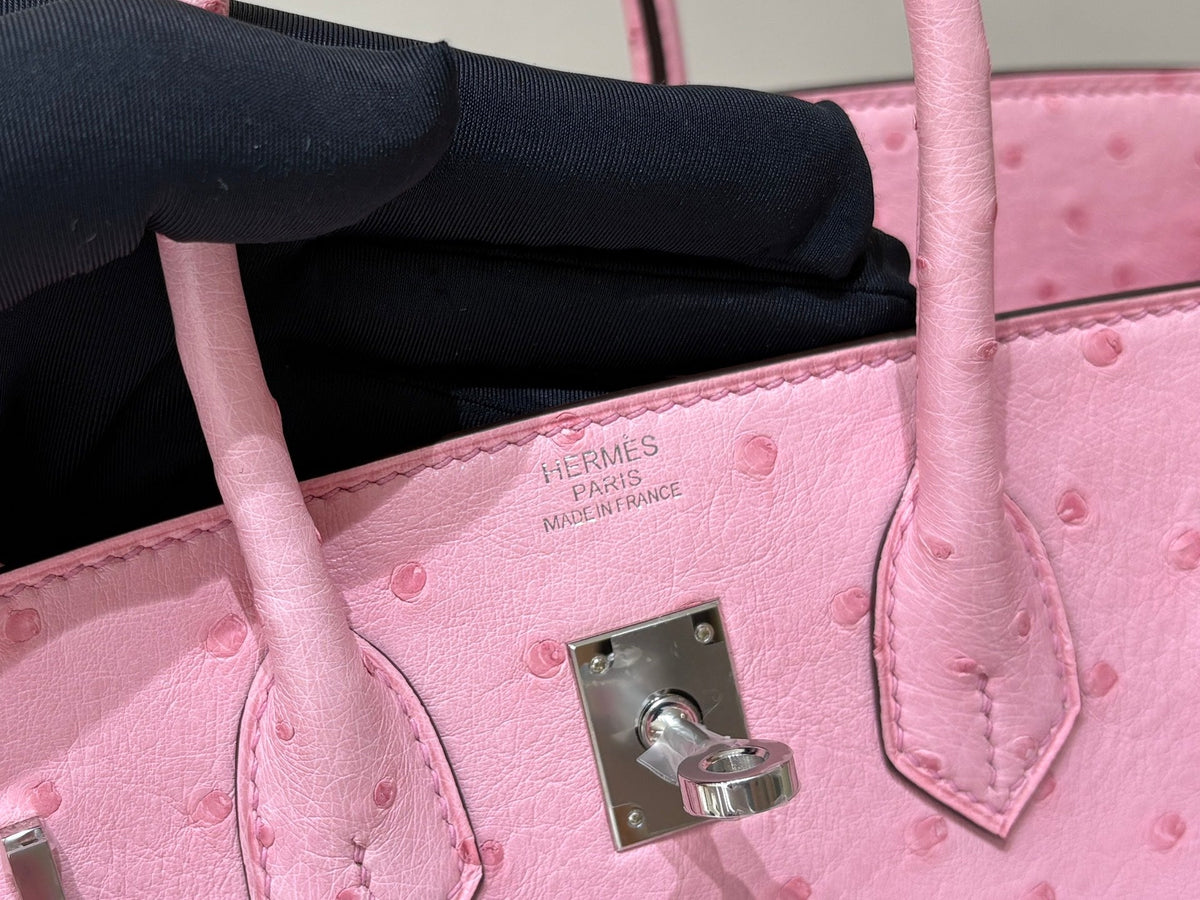 High-end Hermes 2026 Birkin 25cm Ostrich Leather