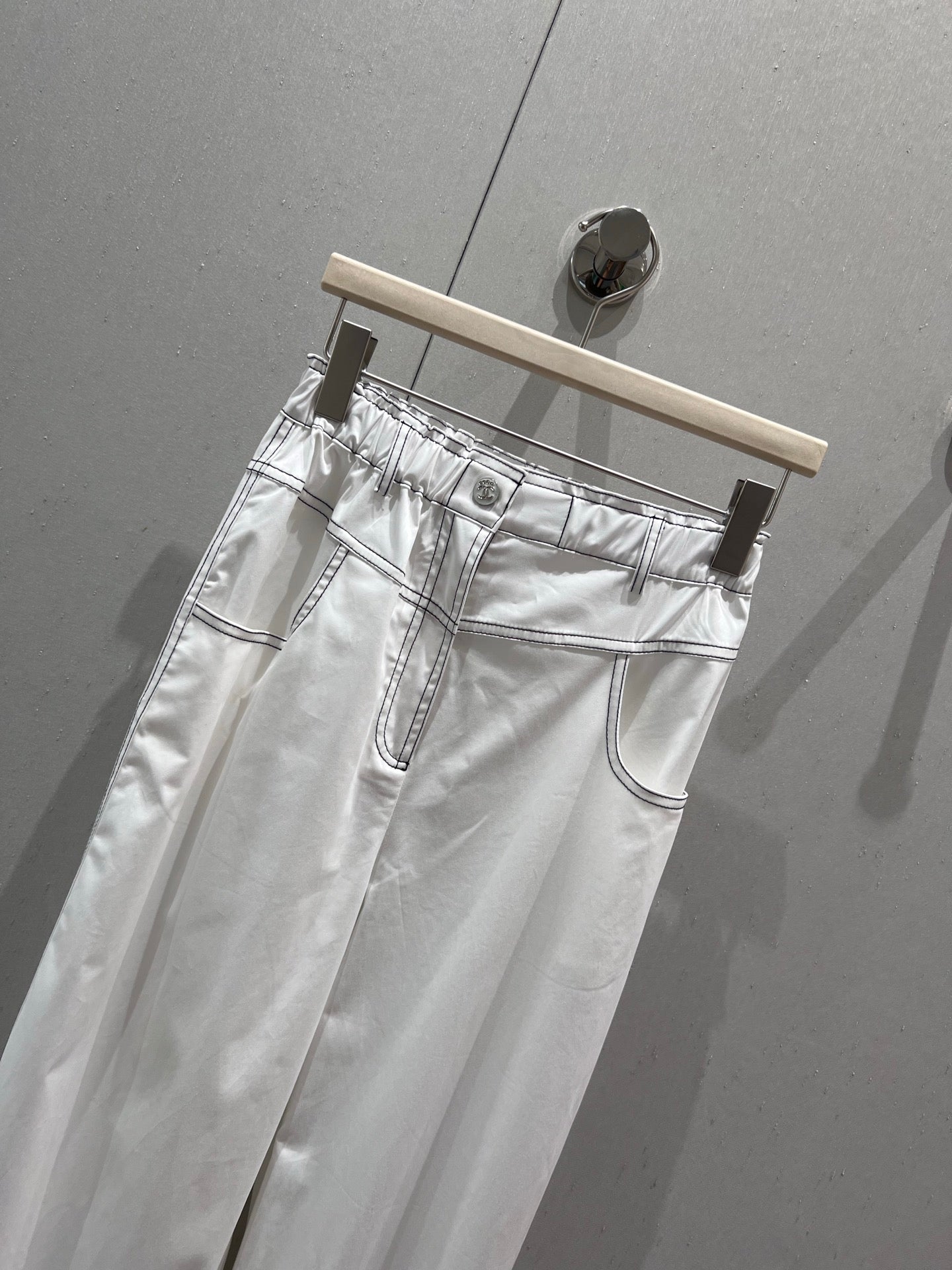 CC 25 Cropped Pant White Cotton