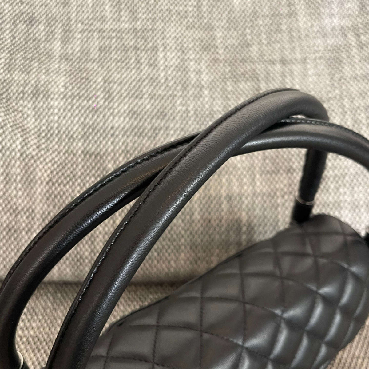 Chanel 2026 Hula Hoop Bag 24cm Black Quilted Lambskin