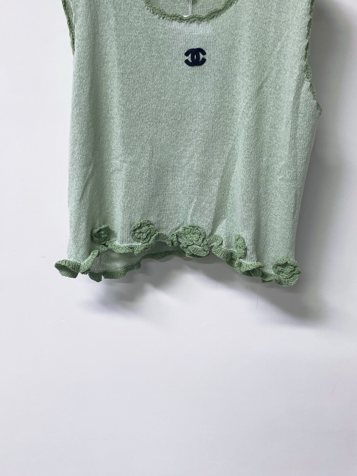 Chanel 2026 Vest Green Wool 772856