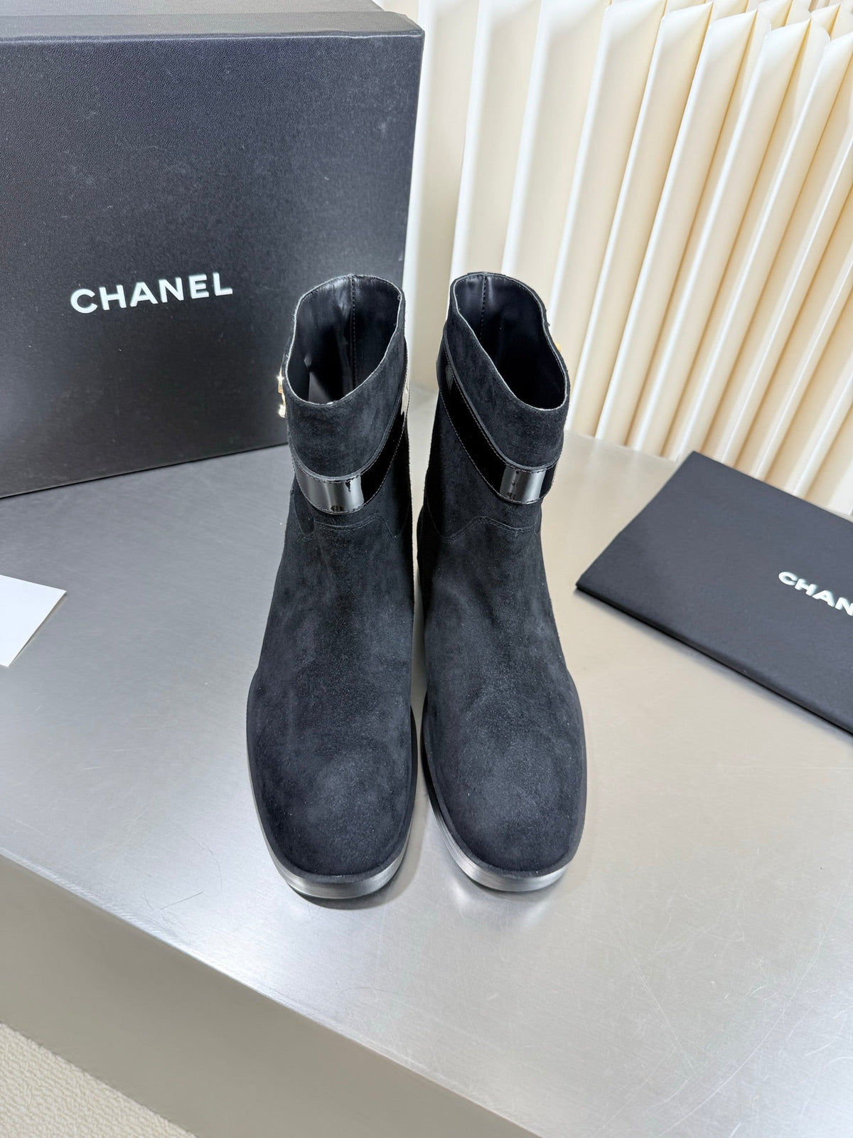 Chanel 2026 Ankle Boots Leather Suede 123437