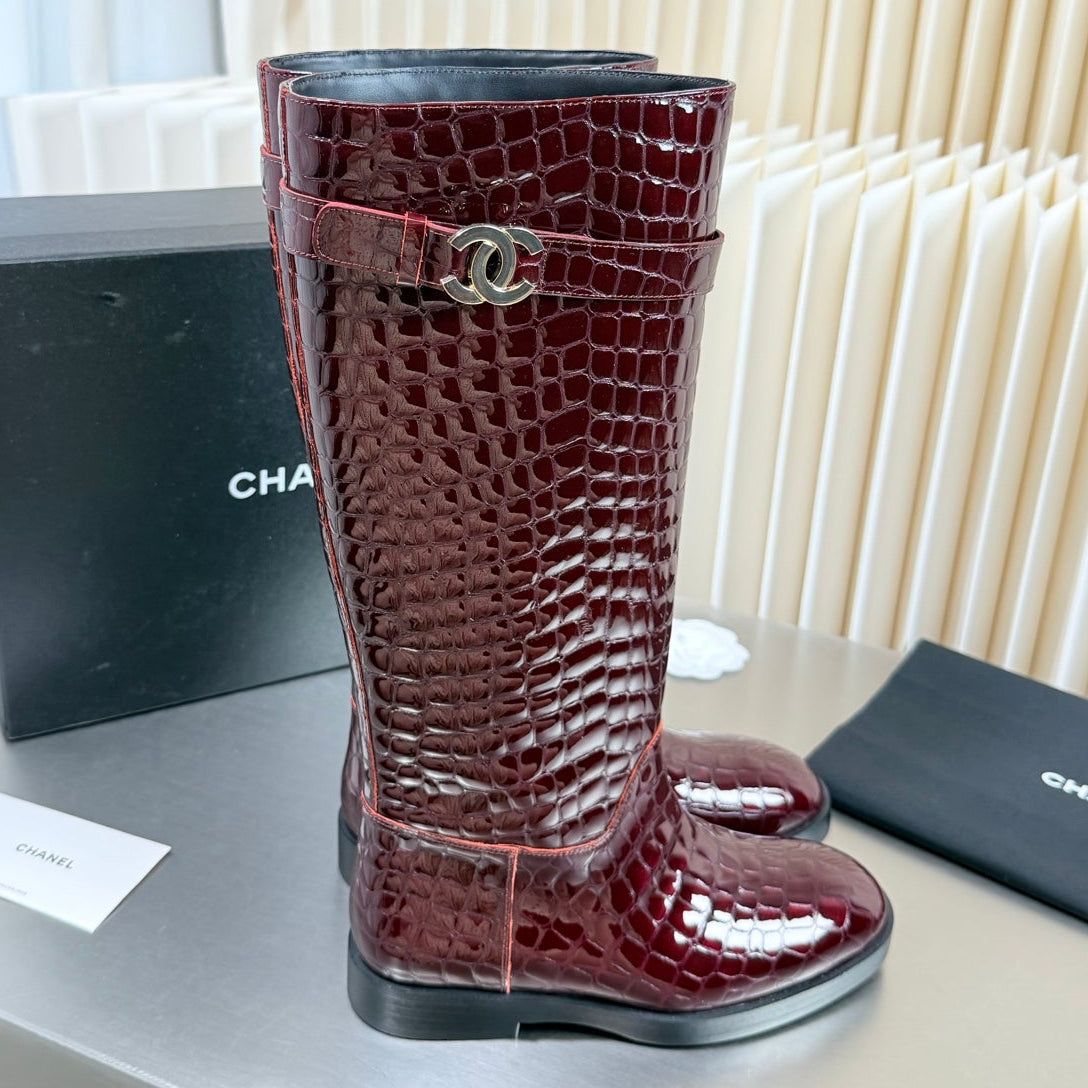 Chanel 2026 Knee-High Boots Leather Suede 123440