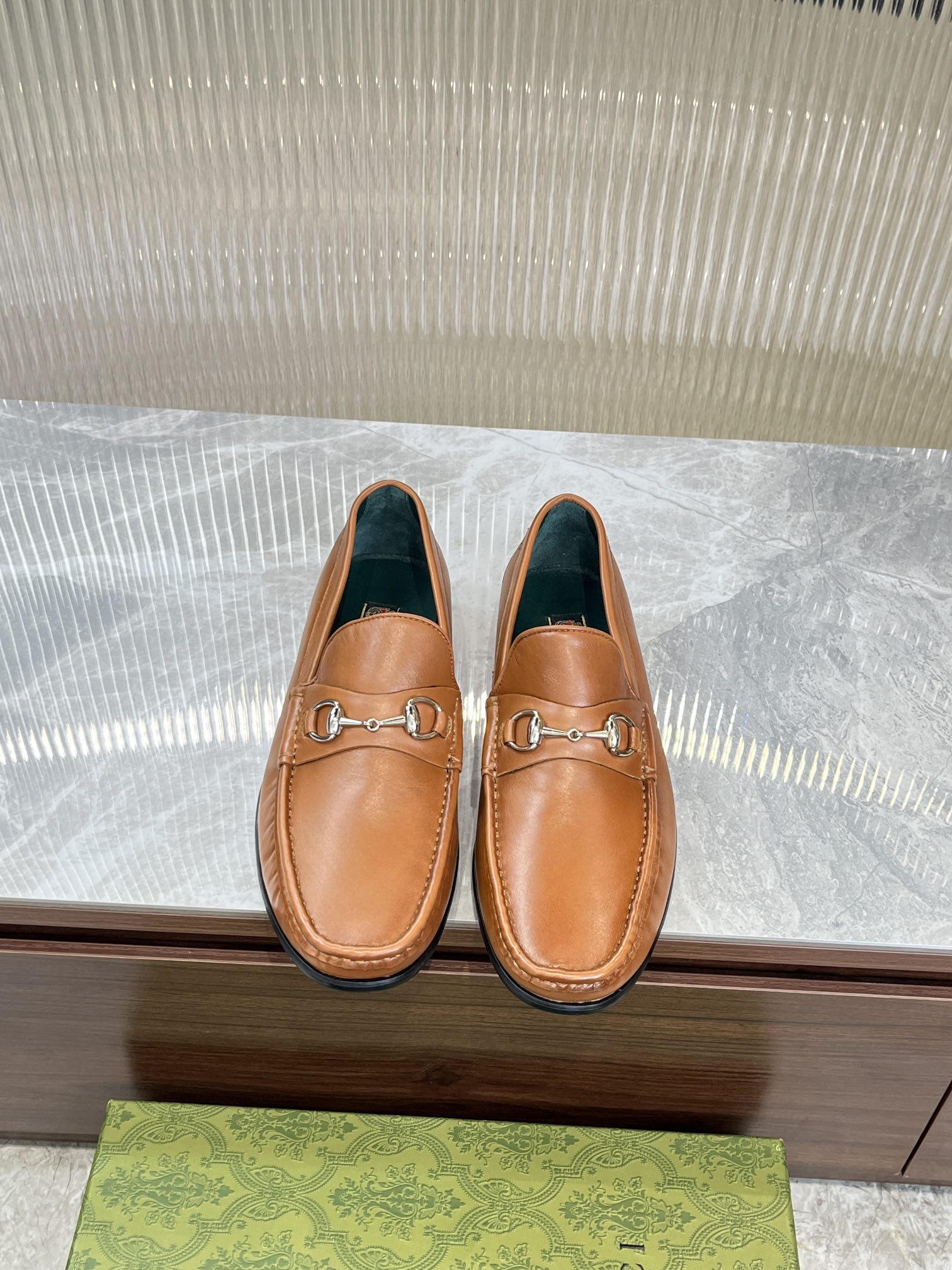 GG Men's Horsebit Loafer Brown Calfskin 523976