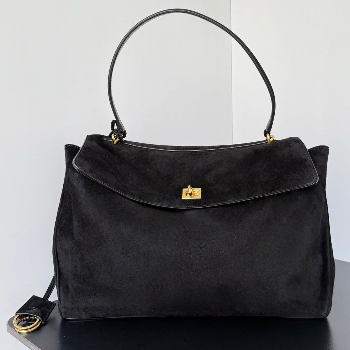 Balenciaga 2026 Rodeo Bag Gold Buckle Suede Leather