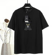 Fendi 2026 Men's Puppy Embroidered T-shirt Cotton 797178