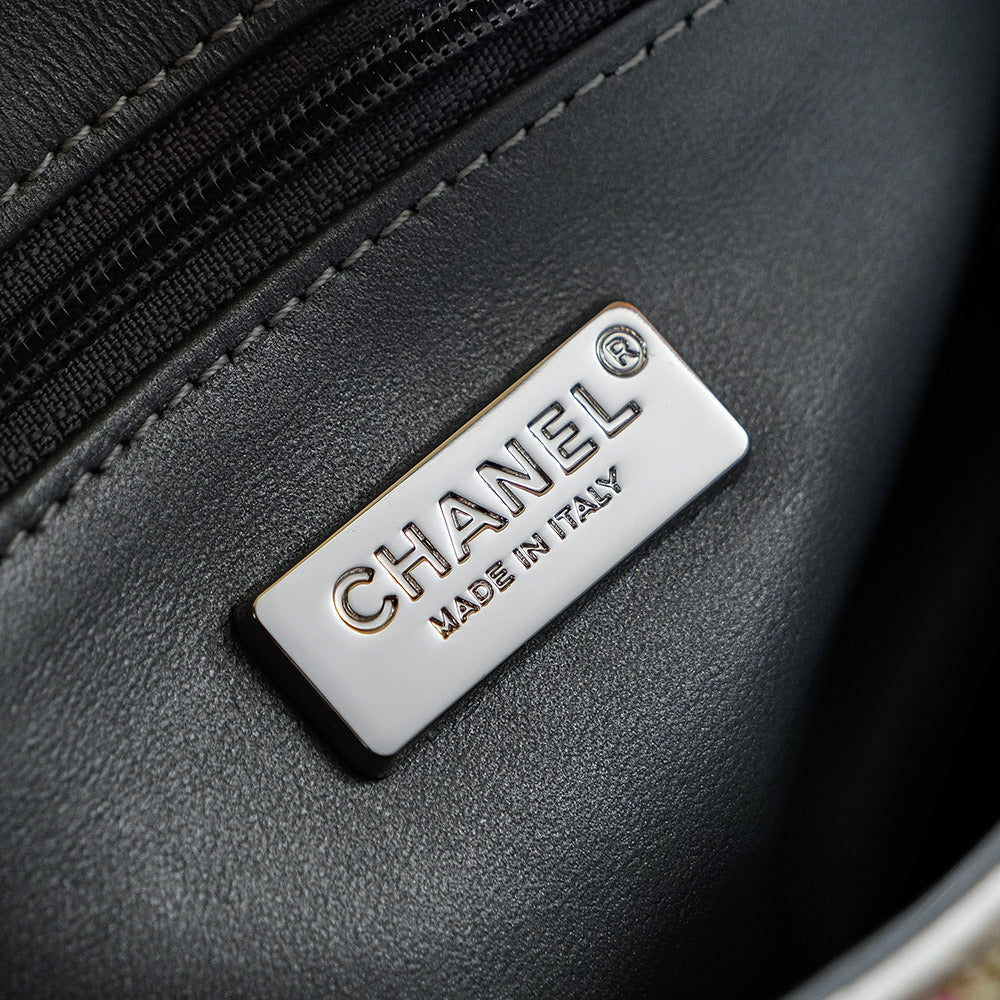 Chanel 2026 Flap Bag 21cm Multicolors Sequin Leather