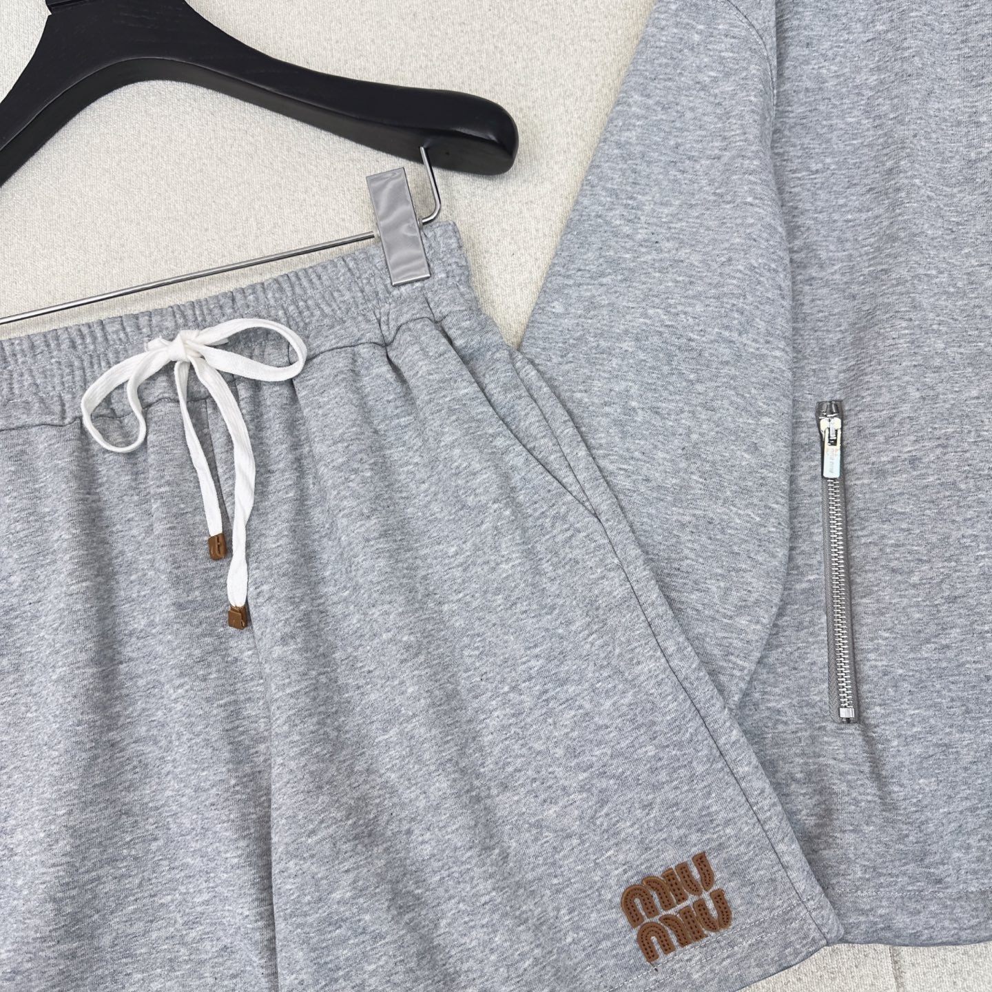 Miumiu 2026 Set Gray Cotton Polyester