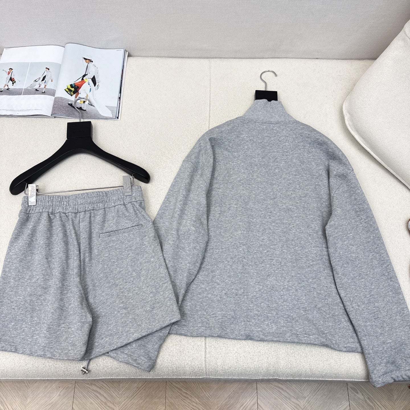 Miumiu 2026 Set Gray Cotton Polyester