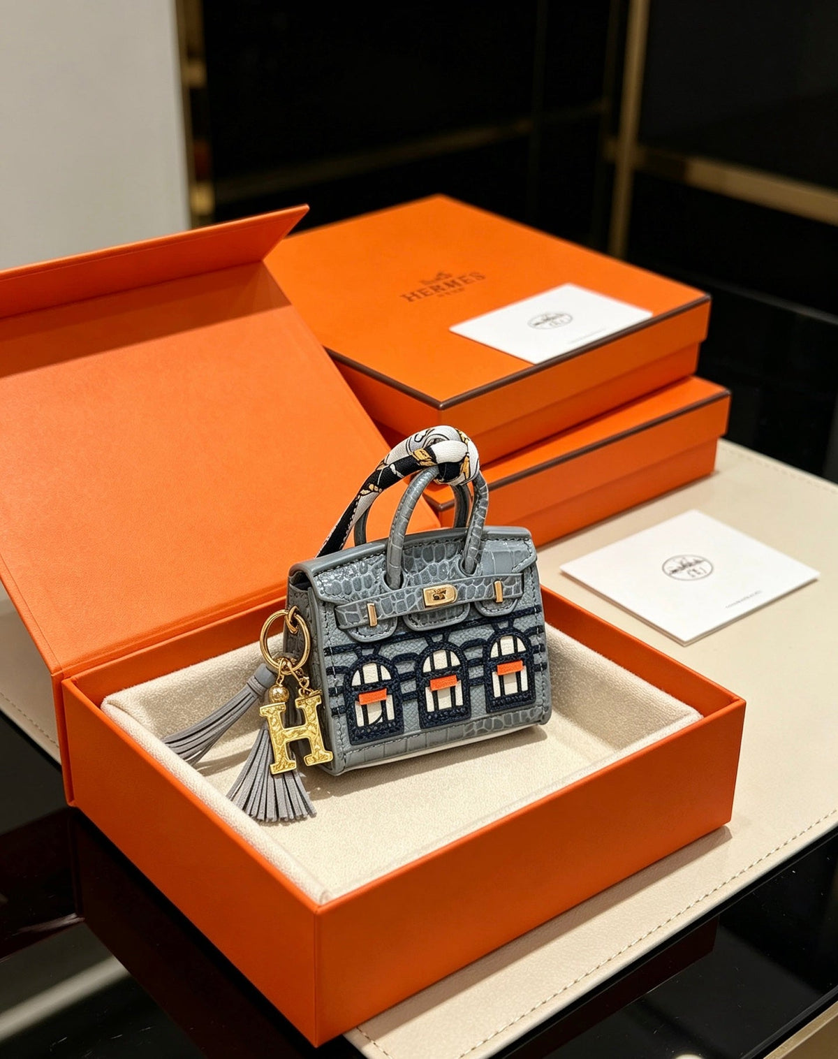 Hermes Mini Birkin 20 Faubourg Bag Charm