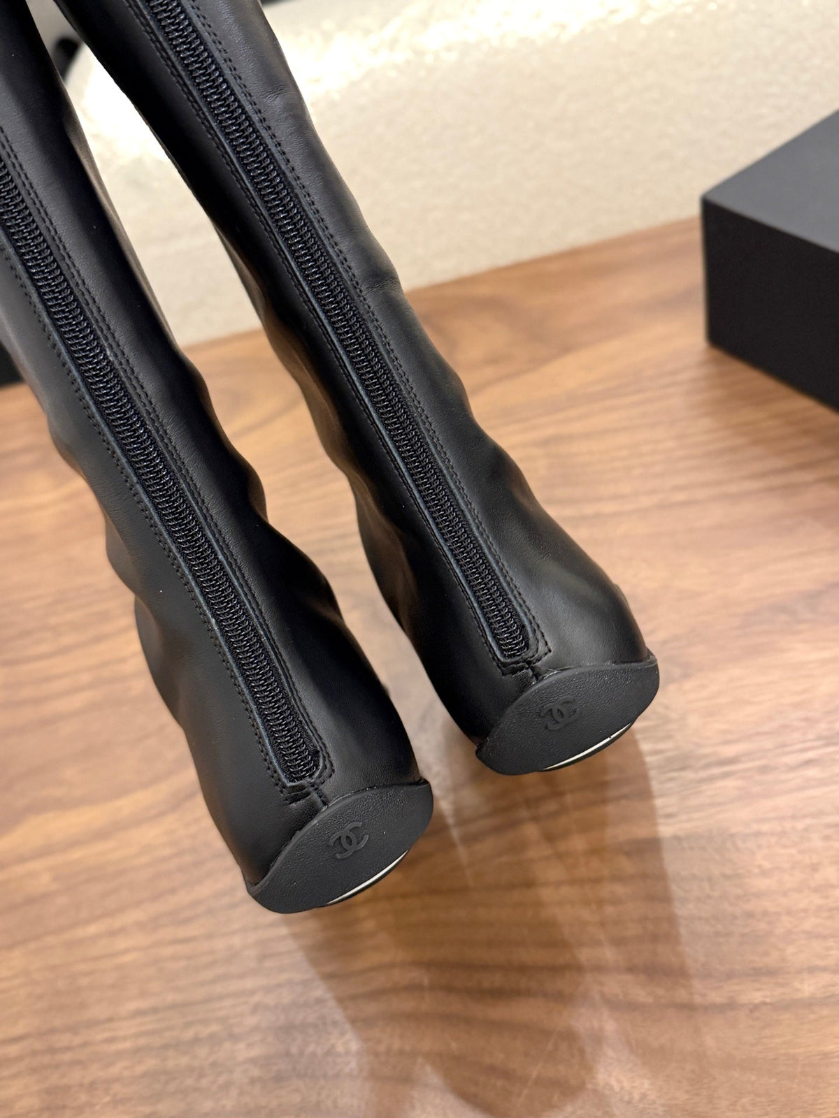 Chanel 2026 Calf-High Boots Cowhide 122656