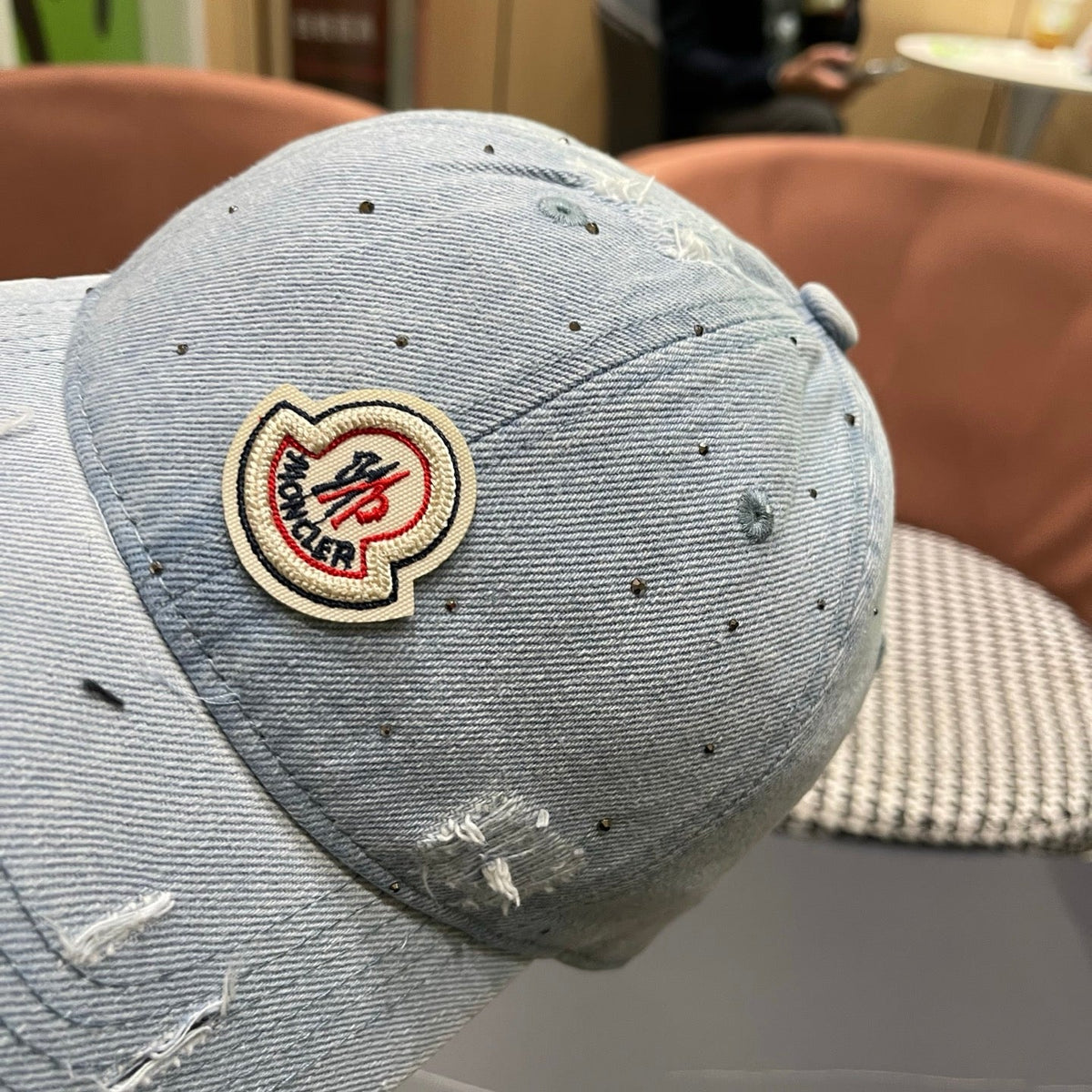 Moncler Denim Baseball Cap Hat 512537