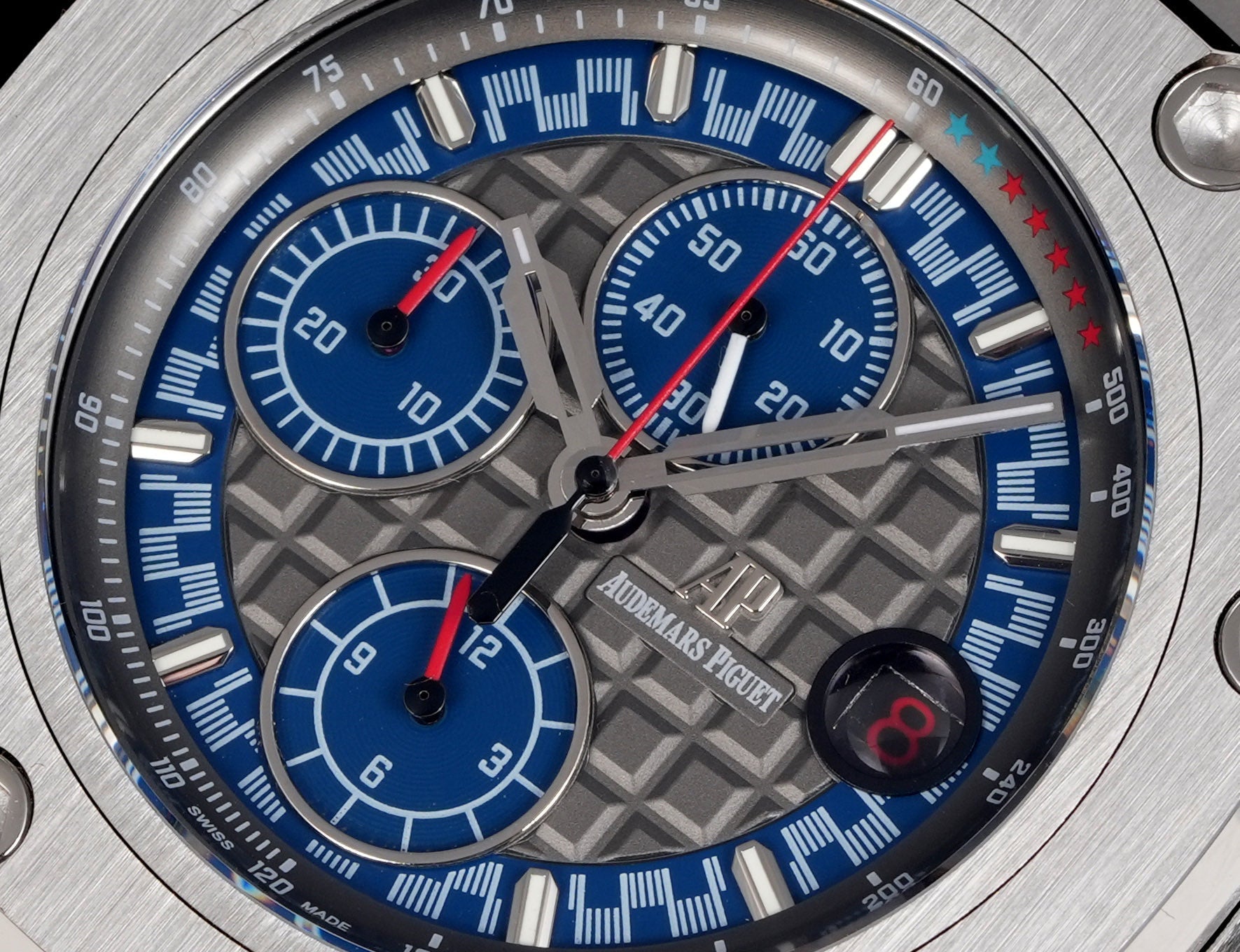 Audemars Piguet Royal Oak Offshore Chronograph 44mm Grey Case Blue Grey Dial