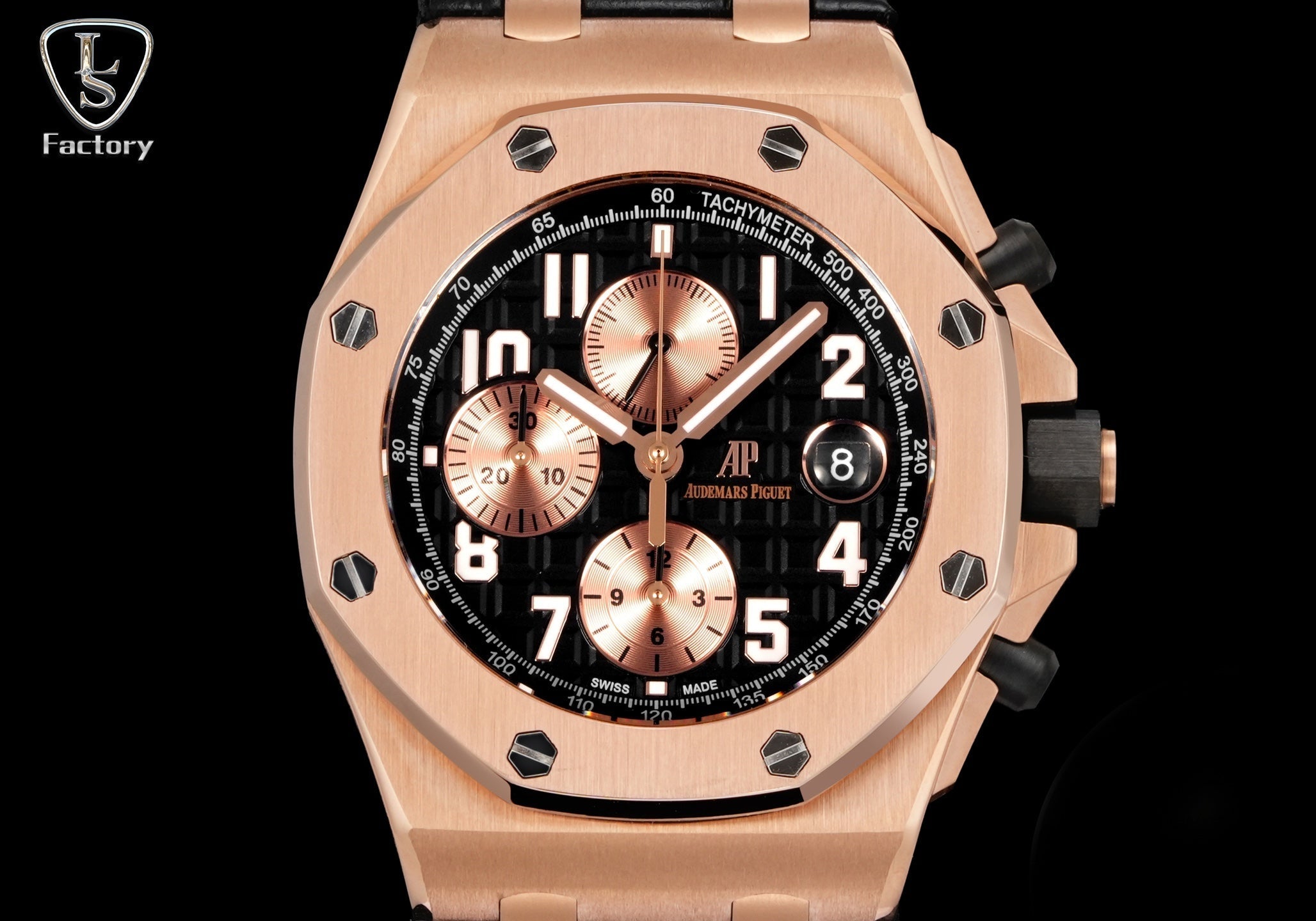 Audemars Piguet Royal Oak Offshore Chronograph 42mm Rose Gold Black Dial