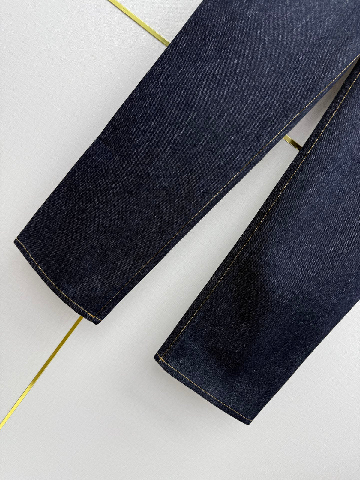 Chanel 2026 Straight Leg Jeans Navy Blue Cotton 365077