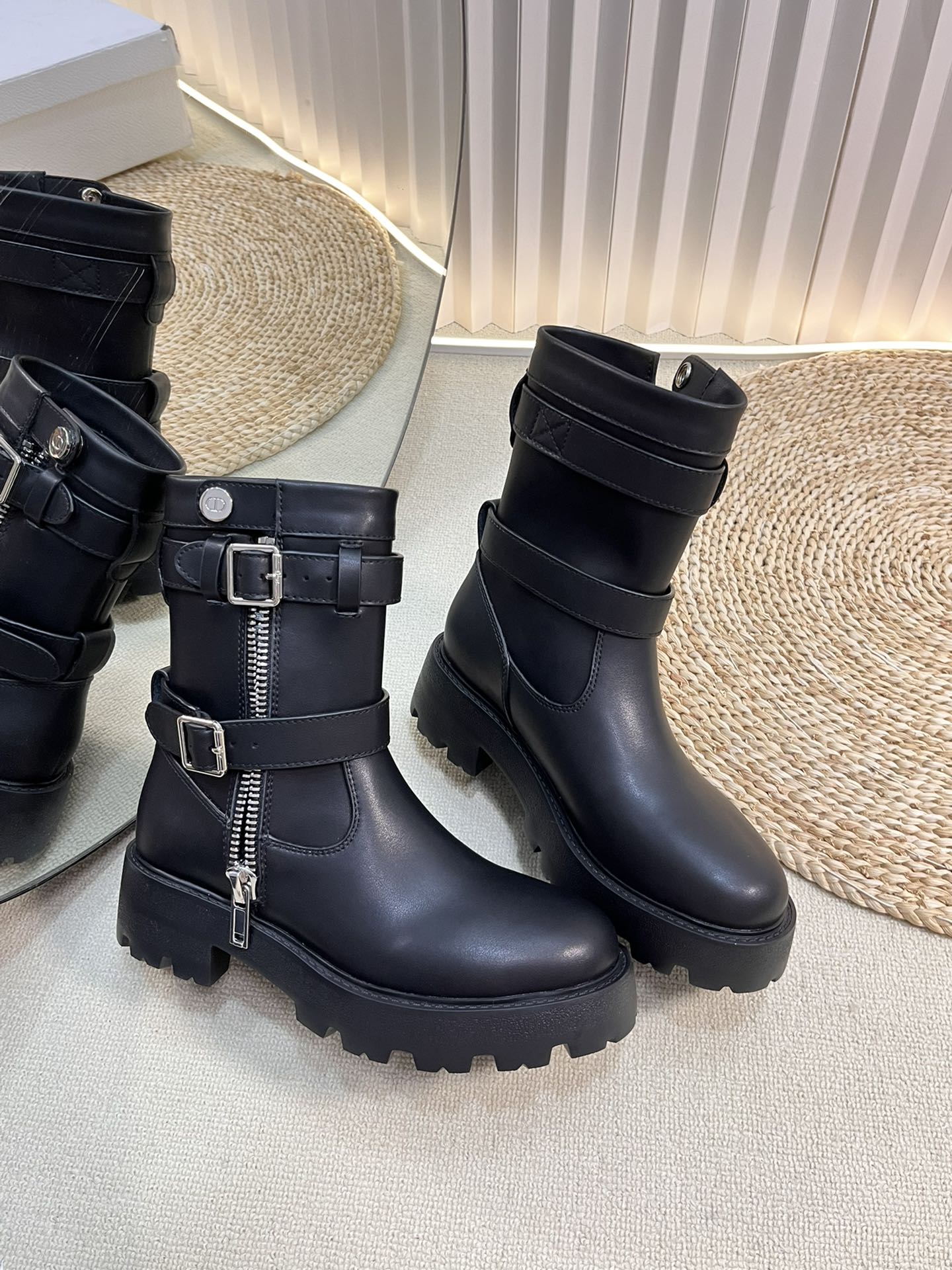D-Major Ankle Boot 35mm In Black Calfskin 992673