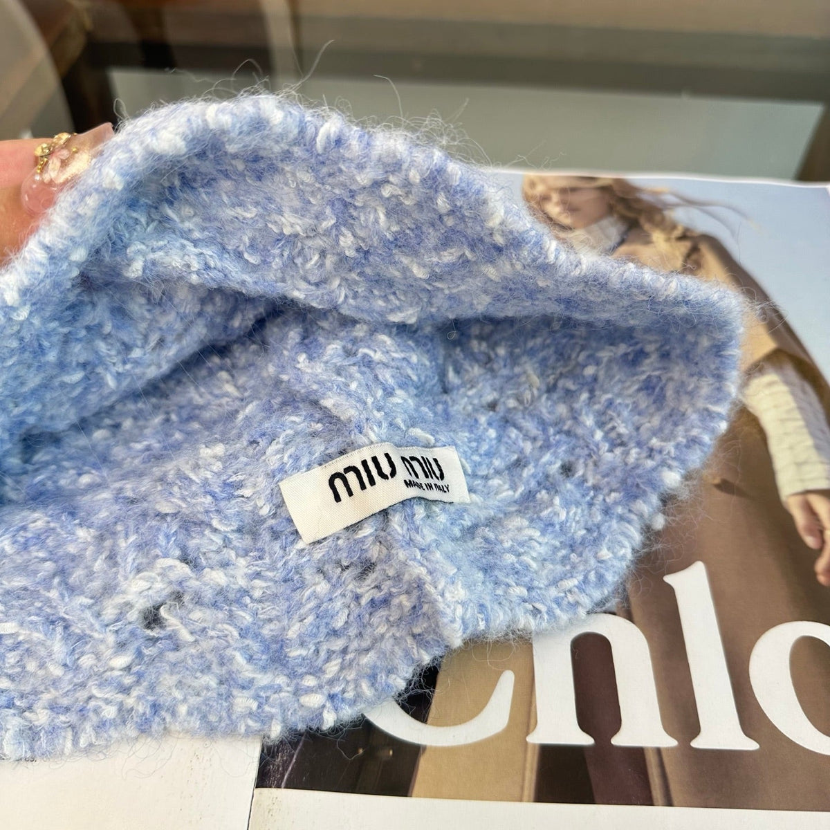 Miumiu Knitted Beanie Hat 497139