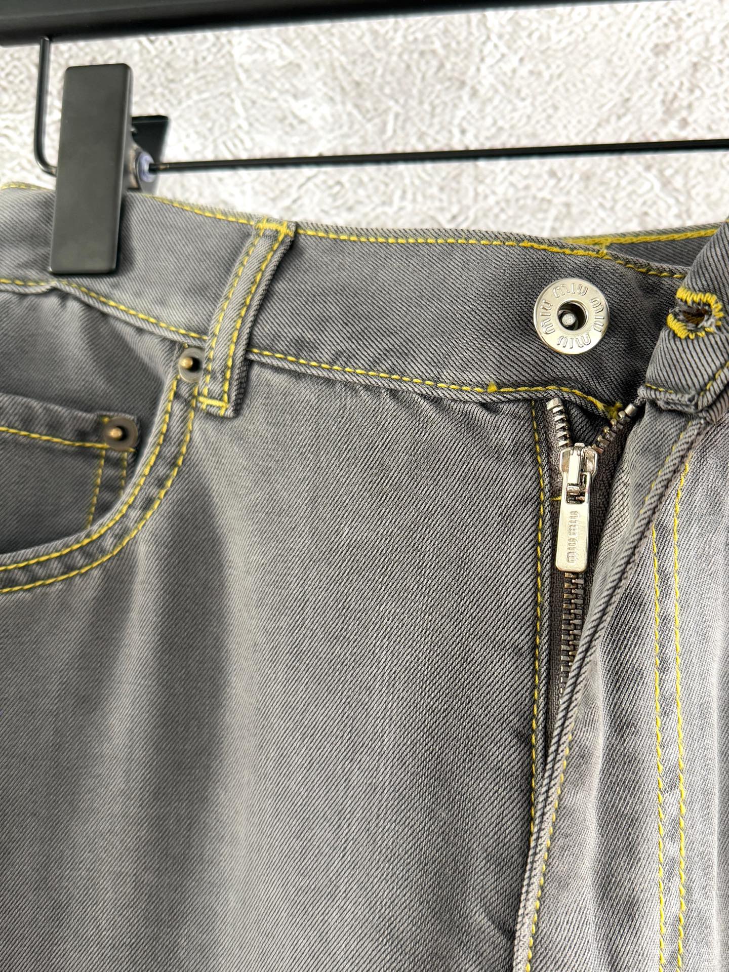 Miu Miu Jeans Gray Cotton