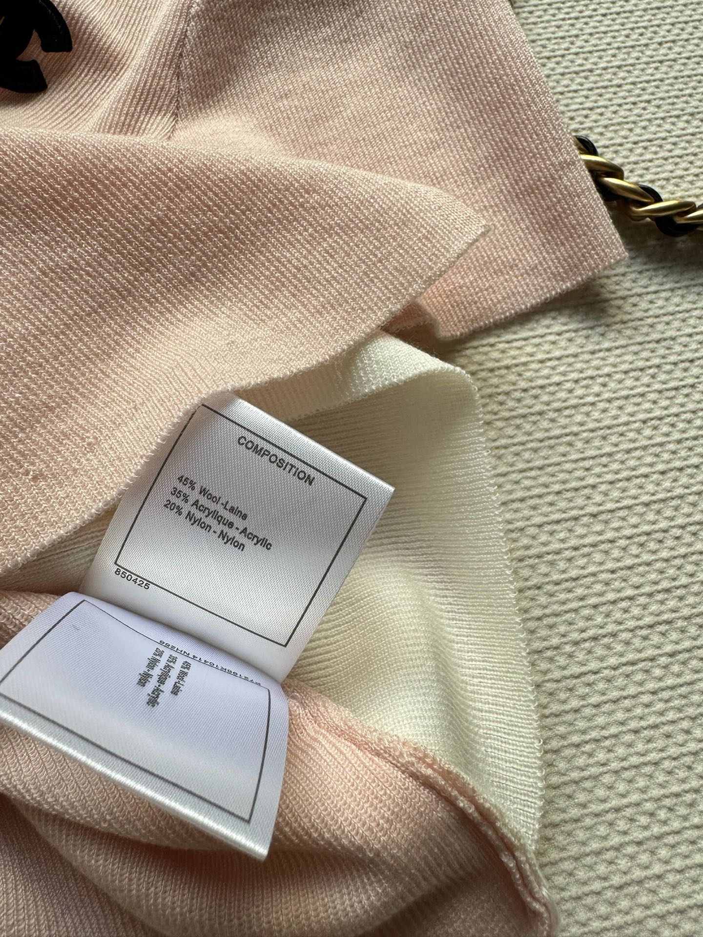 CC Knitted Top Pink Wool