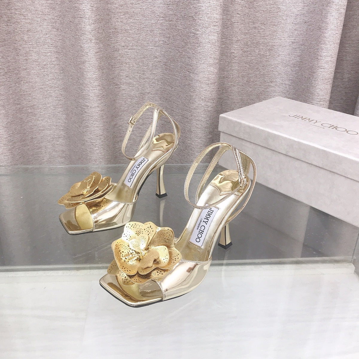 Jimmy Choo 2026 Mimmi Sandals 85mm Sheepskin 910775