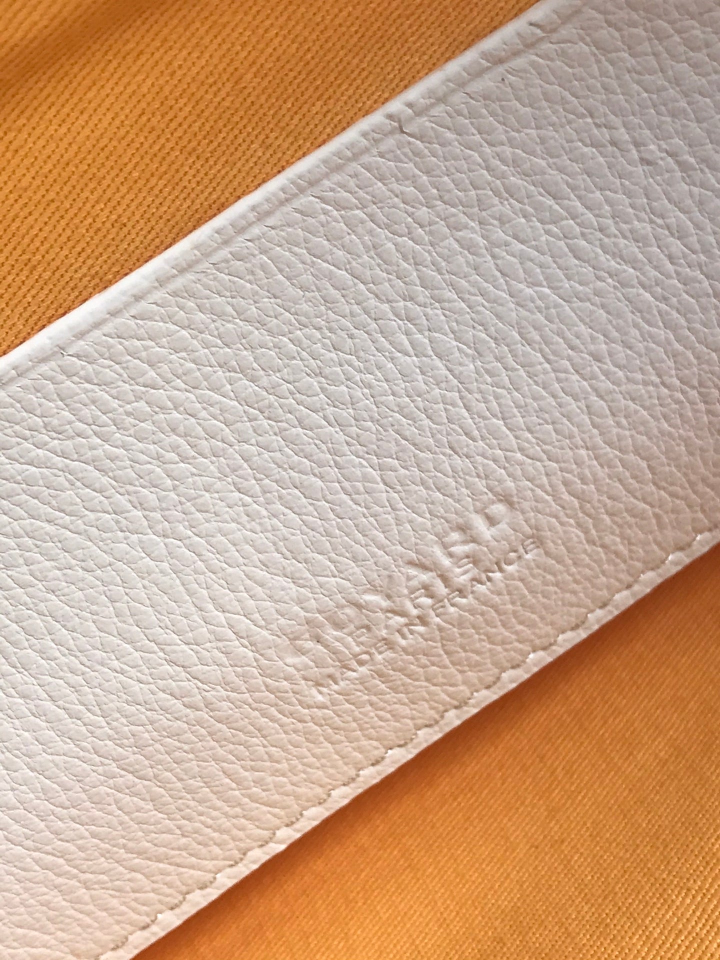 SÃ‰NAT MGM POUCH 40 IN WHITE GOYARDINE CANVAS