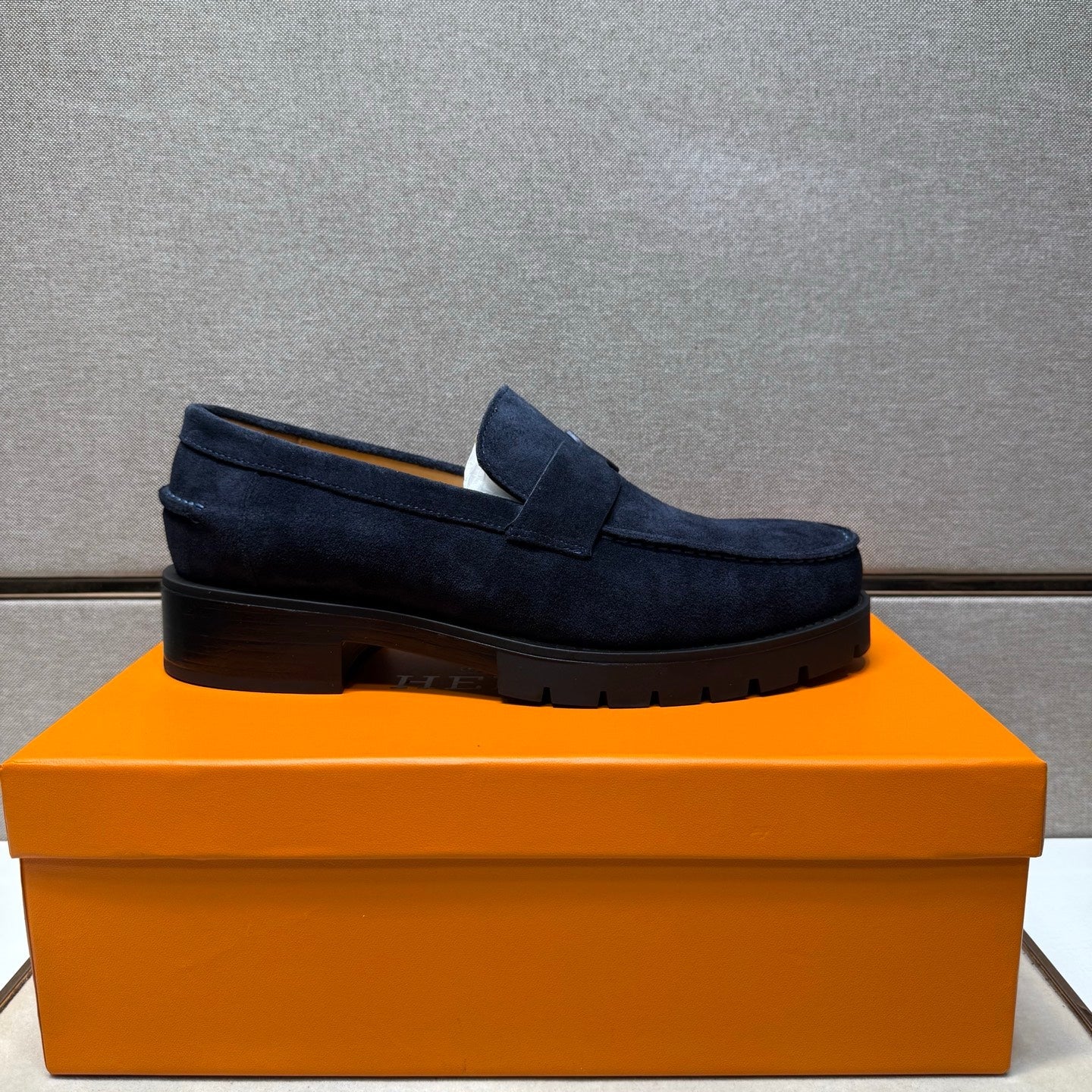 HM Men's 25 Klement Loafer Navy Blue Suede 701603