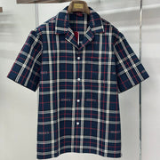 GC 2026 Men's Short-sleeved Shirt Navy Blue Red Cotton 699259