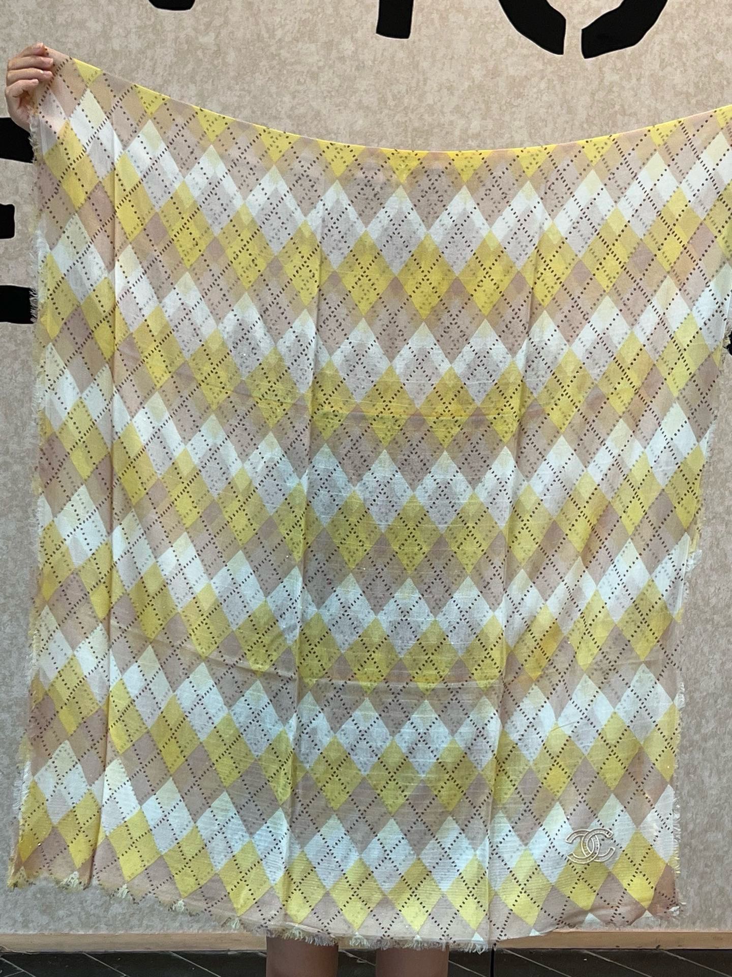 CC Scarf 200 CM In Colorful Linen Fabric 290238