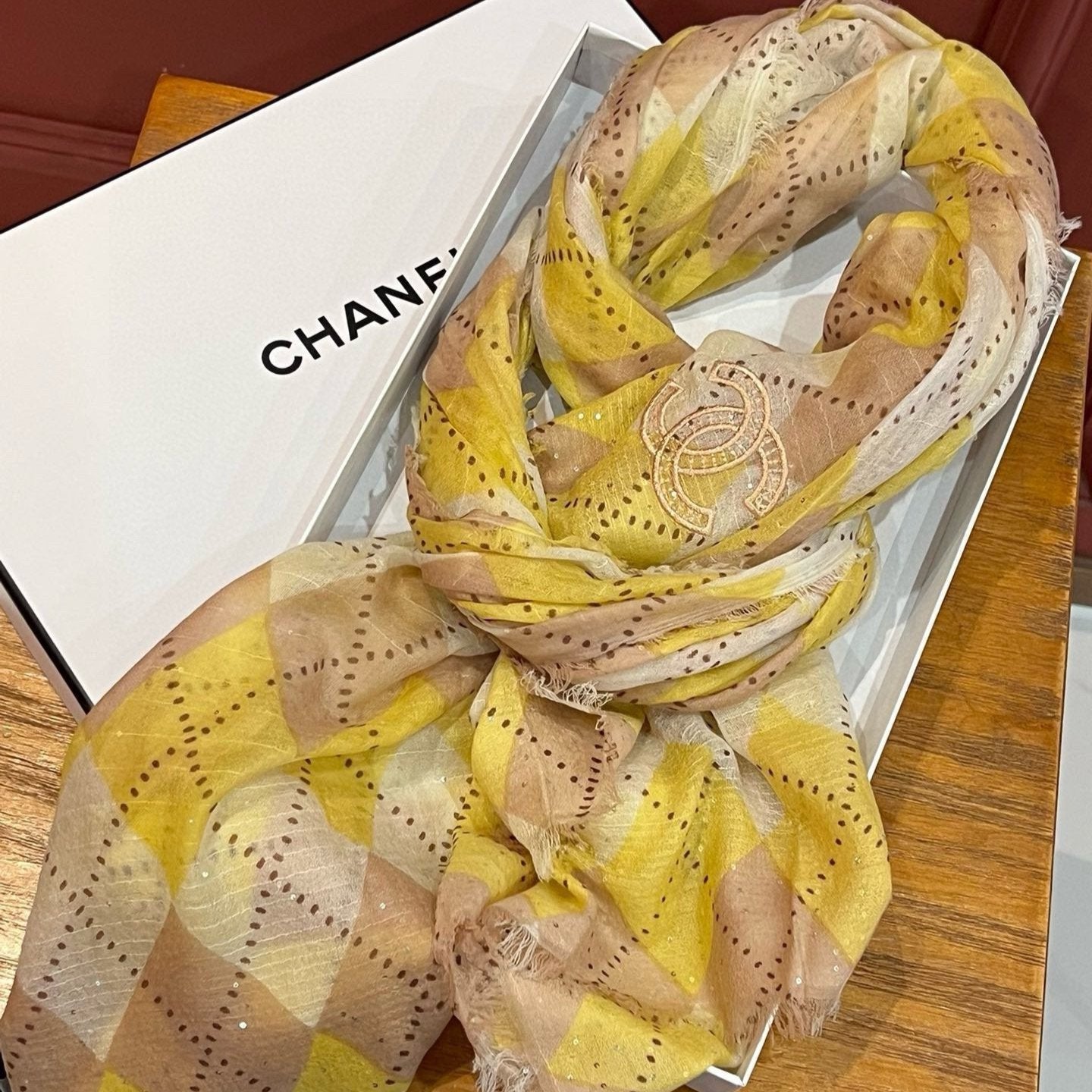 CC Scarf 200 CM In Colorful Linen Fabric 290238