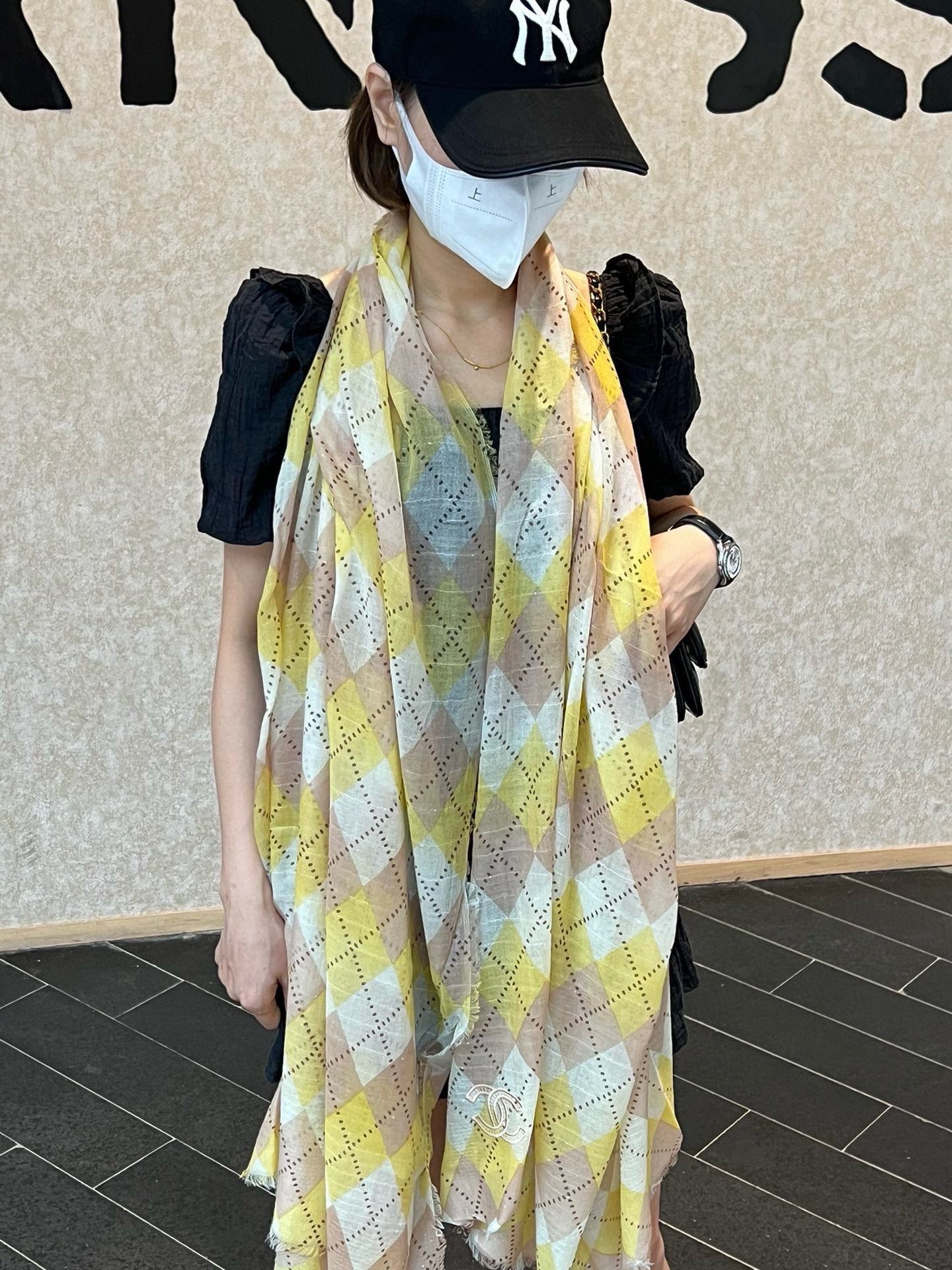 CC Scarf 200 CM In Colorful Linen Fabric 290238