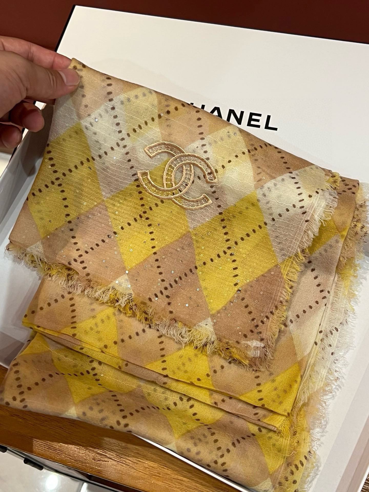 CC Scarf 200 CM In Colorful Linen Fabric 290238
