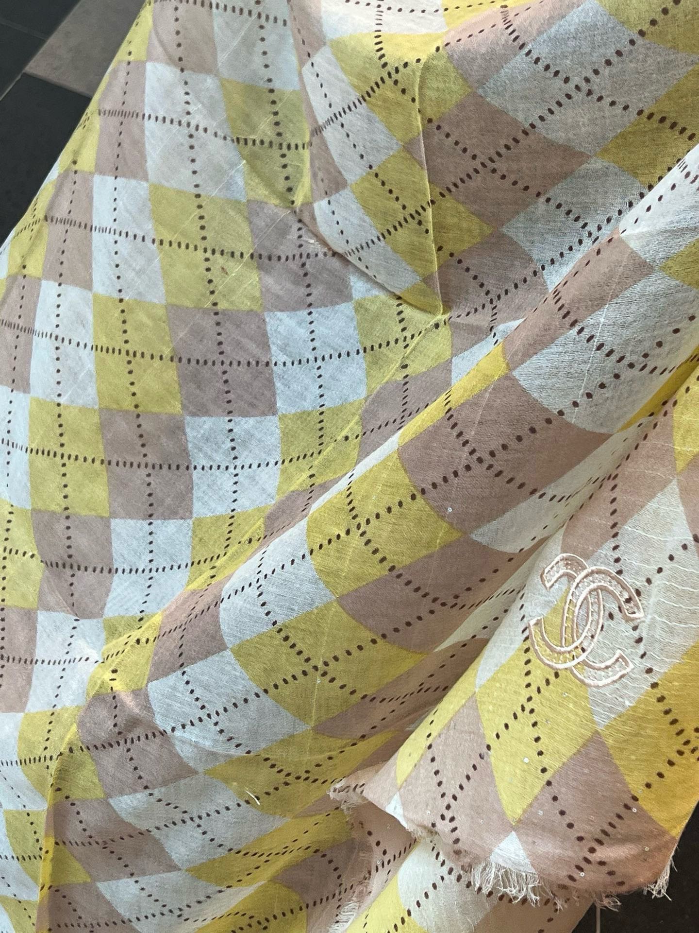 CC Scarf 200 CM In Colorful Linen Fabric 290238