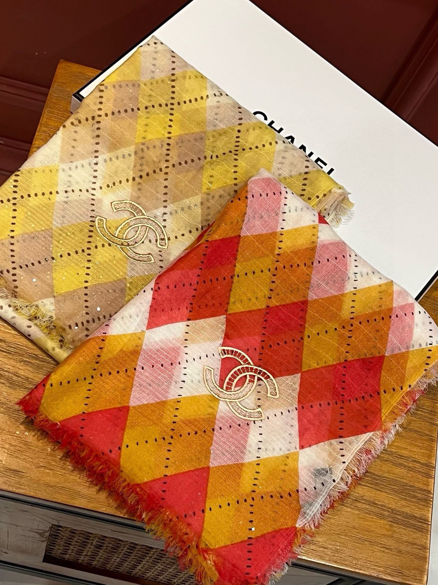 CC Scarf 200 CM In Colorful Linen Fabric 290238